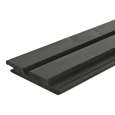 20 x 140 mm glat C8G fer-not m/1 spor sortmalet beklædning Thermo Fyr