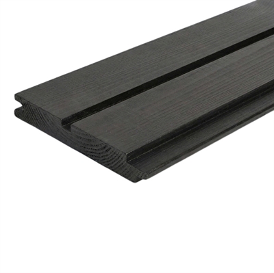 20 x 140 mm glat UTS10-G10 fer-not m/1 spor sortmalet beklædning Thermo Fyr