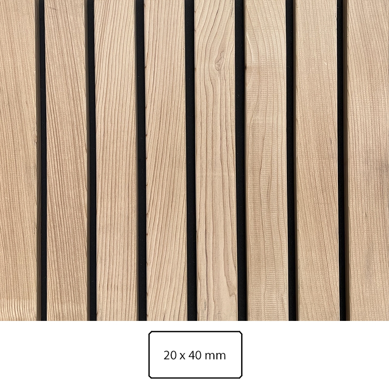 Western Red Cedar listebeklædning PEFC 20 x 40 mm