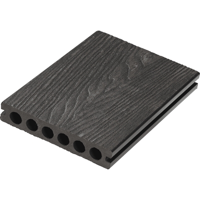 Komposit Casablanca 25 x 140mm sort træstruktur
