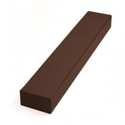 Håndliste mørk brun komposit 32x57x2900 mm