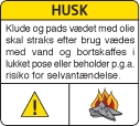 HUSK - brugte olieklude kan selvantænde