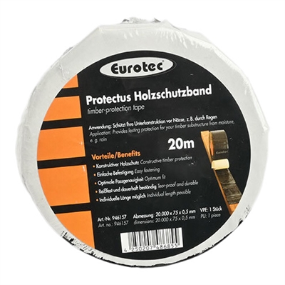 Eurotec Protectus træbeskyttelsesbånd til strøer, 20 m/rl.